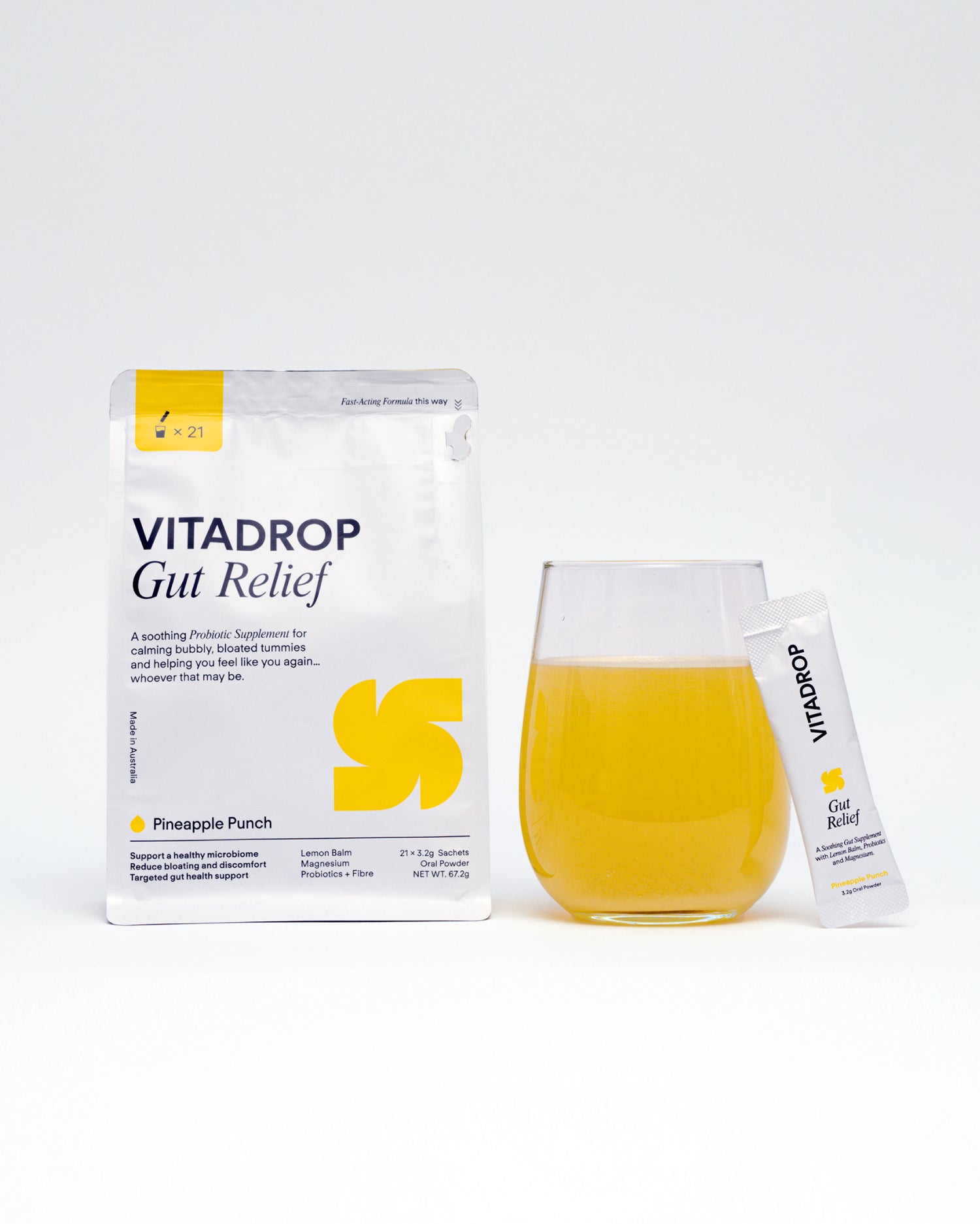 Gut Relief 63-Serves, Drop Bottle + Hydrating Eye Gels