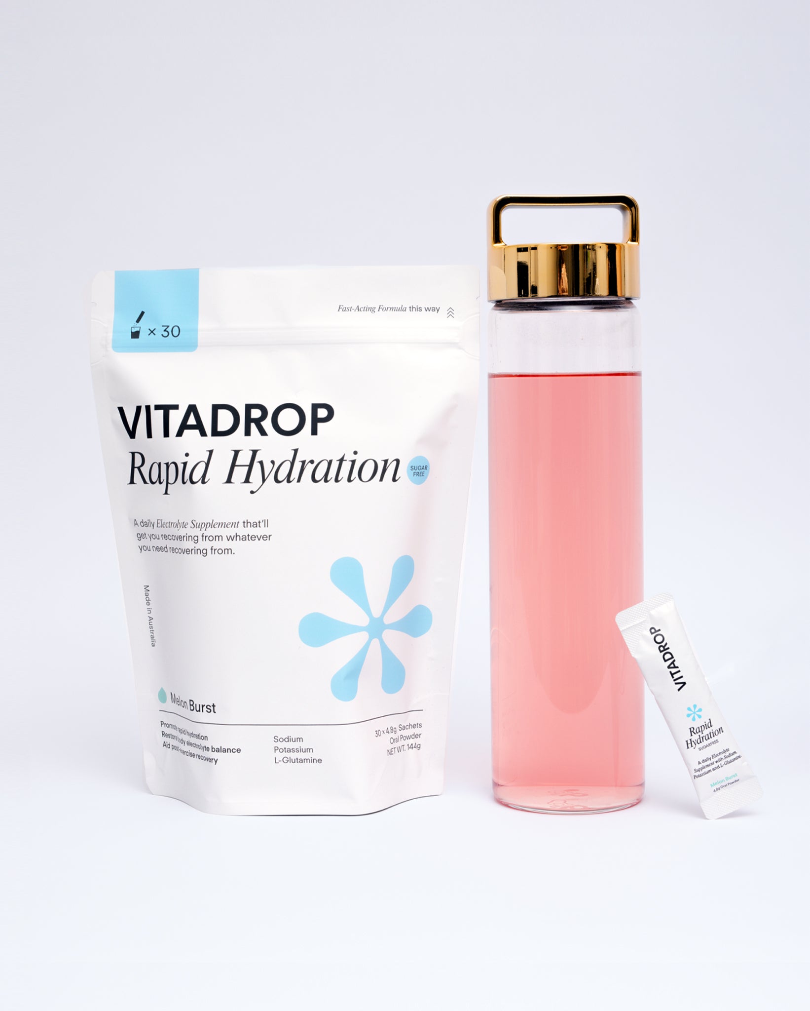 Vitadrop Rapid Hydration Sugar-free (90 Days) + DropBottle + Hydrating Eye Gels